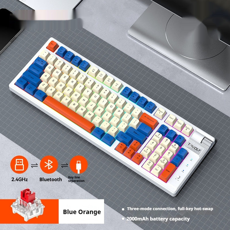 Bluetooth Mechanical Gaming Keyboard - RGB Backlit Wireless