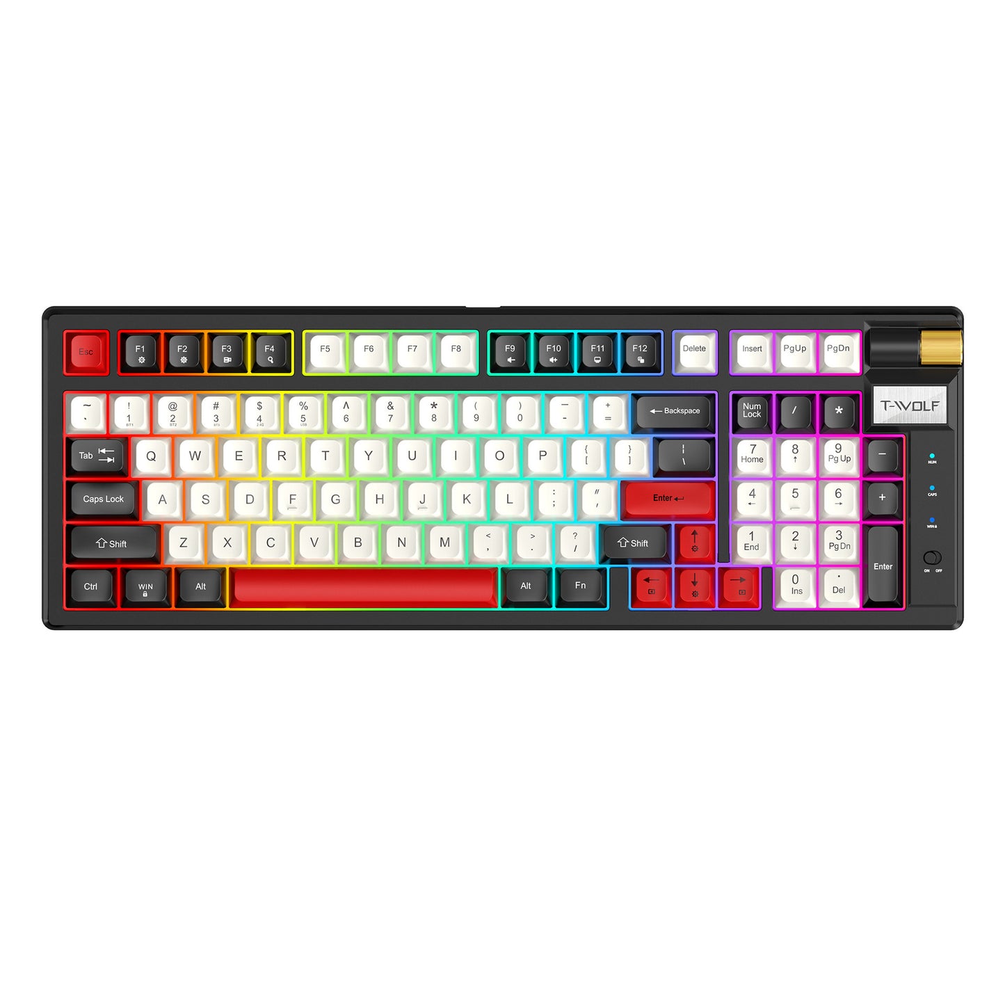 Bluetooth Mechanical Gaming Keyboard - RGB Backlit Wireless