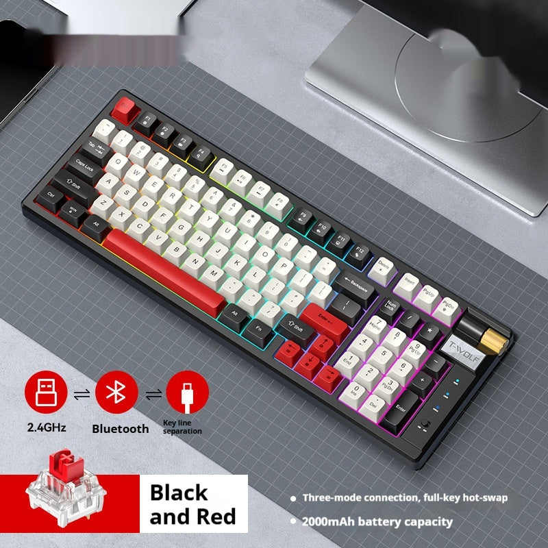 Bluetooth Mechanical Gaming Keyboard - RGB Backlit Wireless