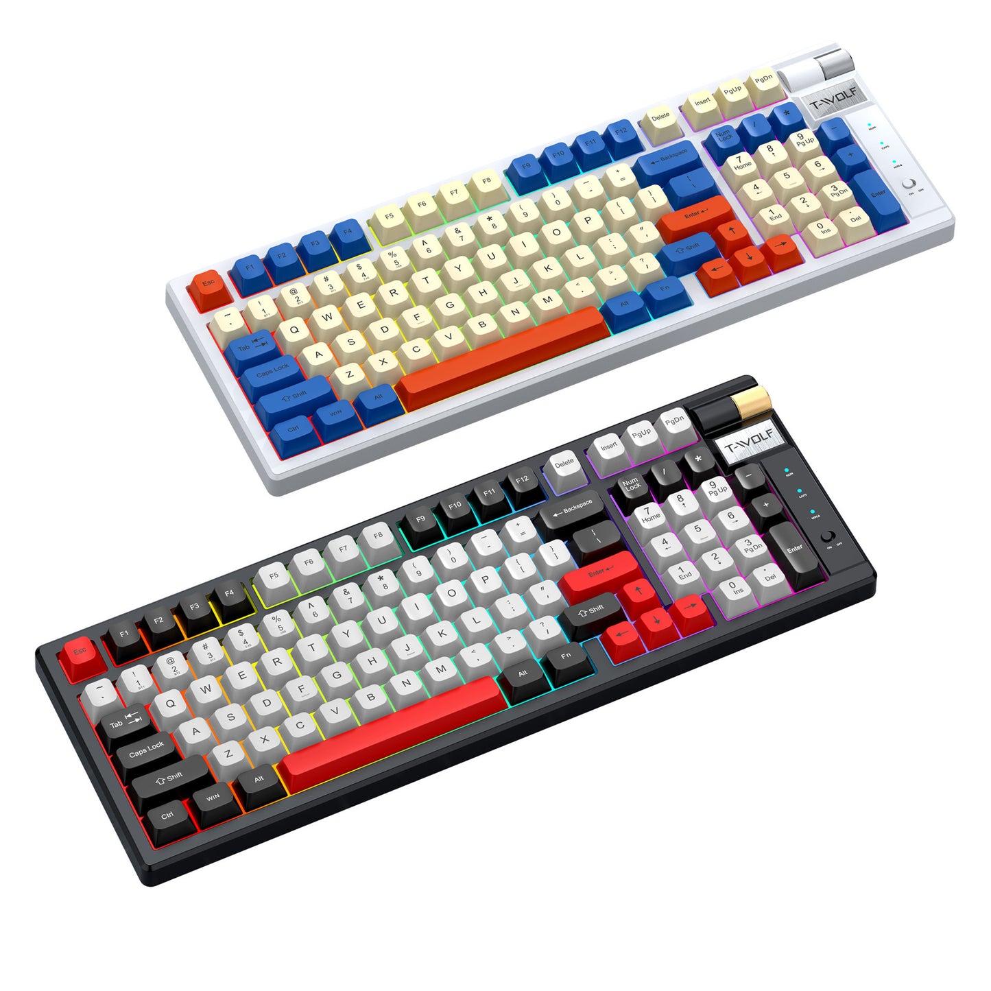 Bluetooth Mechanical Gaming Keyboard - RGB Backlit Wireless